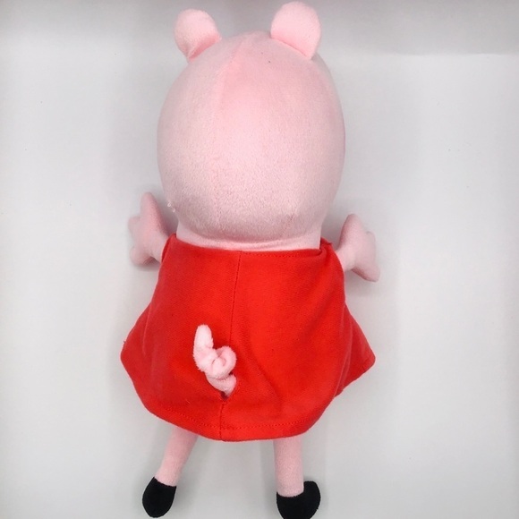 PEPPA Pig 12” Plush Toy Doll Stuffed Animal Toy Cartoon Pink Red Dress - Picture 3 of 9